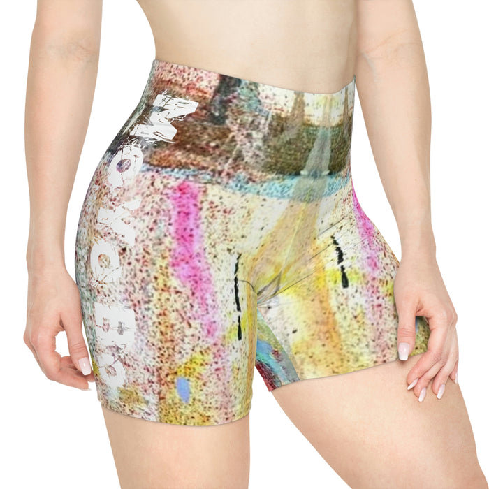 Women's Oil Paint Biker Shorts