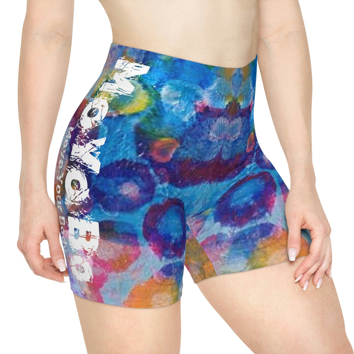 Women's Oil Paint Biker Shorts