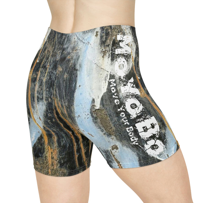 Women's Oil Paint Biker Shorts