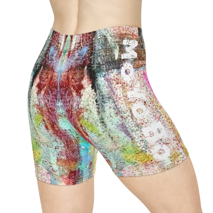 Women's Oil Paint Biker Shorts