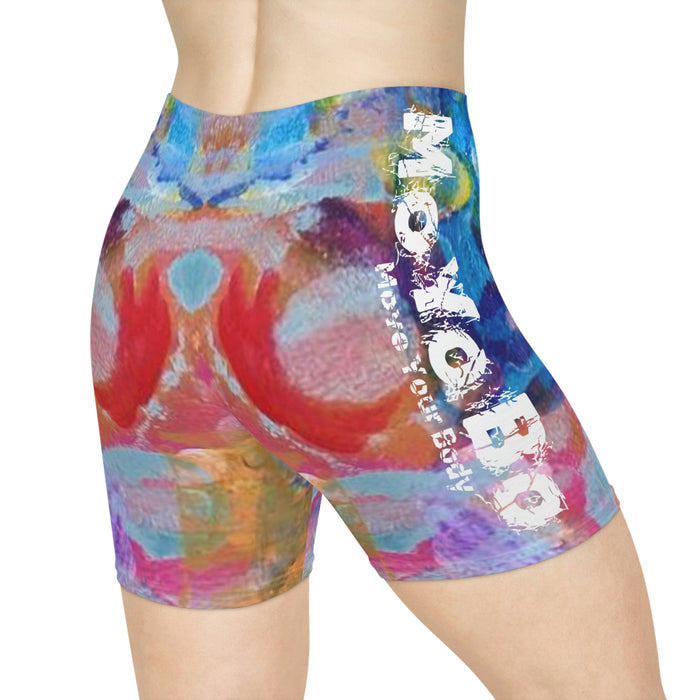 Women's Oil Paint Biker Shorts