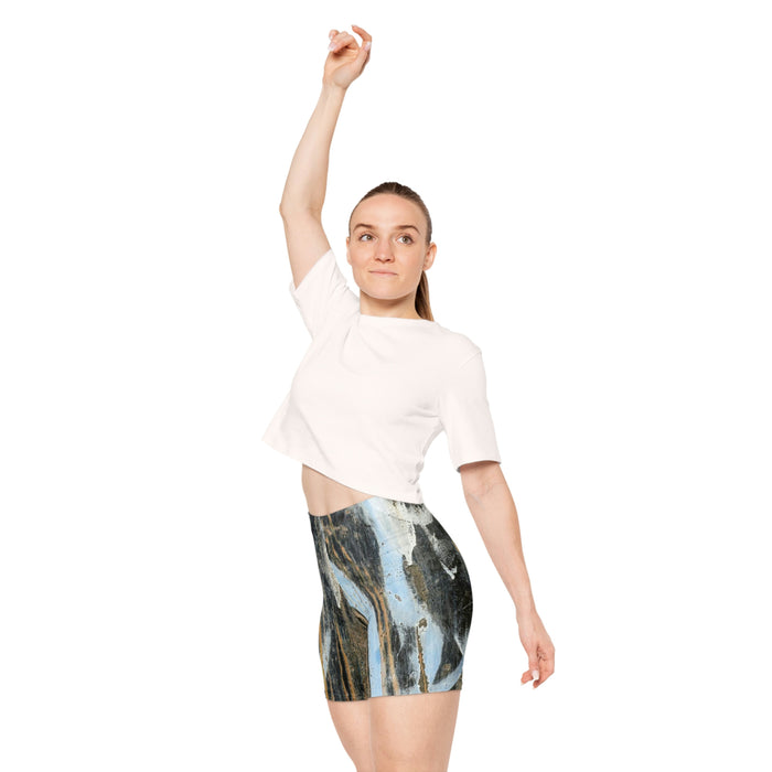 Women's Oil Paint Biker Shorts