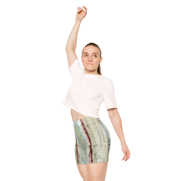 Women's Oil Paint Biker Shorts
