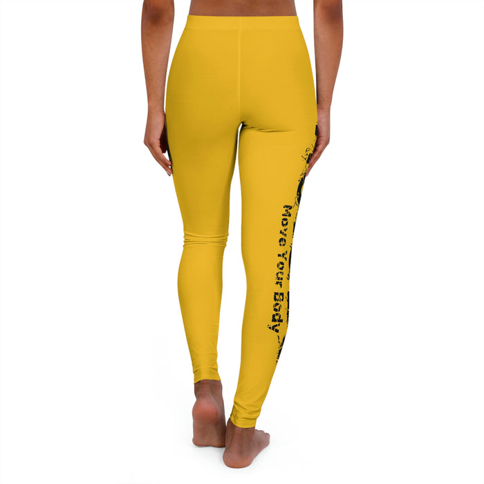 Women's Yellow Spandex Leggings