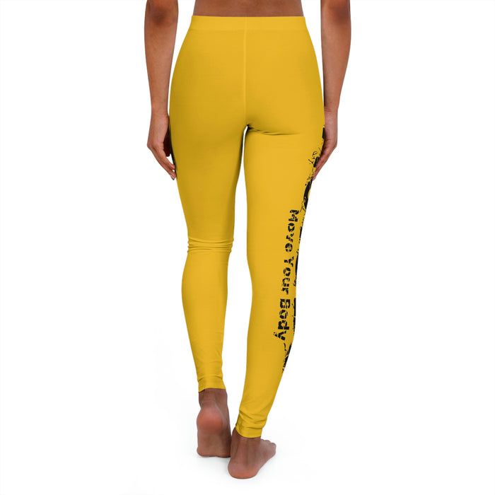 Women's Yellow Spandex Leggings