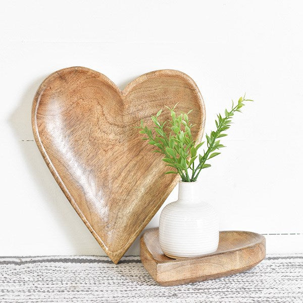 Wood Carved Heart