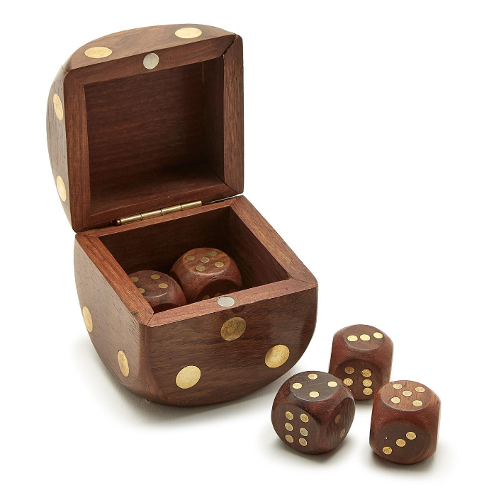 Wood Crafted Dice