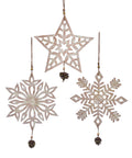 Wooden Snowflake/ Star Ornament