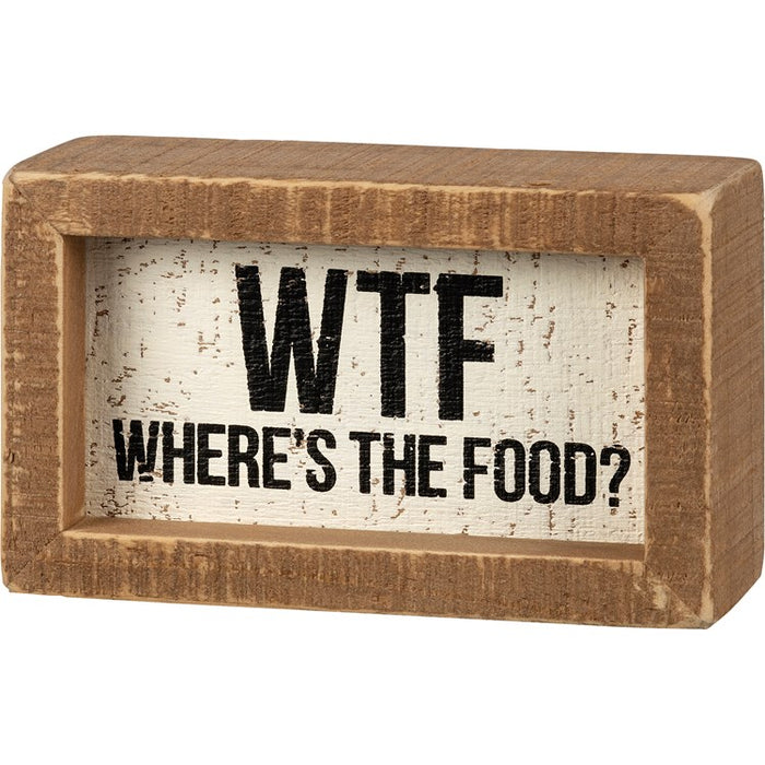 WTF- Box Sign