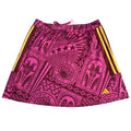 Adidas X FARM Rio tropical print women's skirt in small size, featuring vibrant floral and leaf patterns on lightweight fabric.