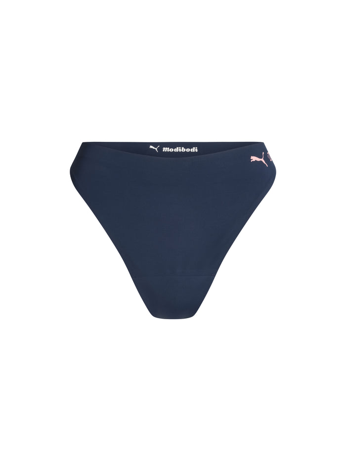 Puma X Modibodi Seamfree Active Hi Waist Thong Light Midnight 3 Pack