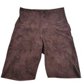 Nike Zenvy tie-dye biker shorts for women in Smokey Mauve, XS, featuring a comfortable fit and vibrant tie-dye pattern.